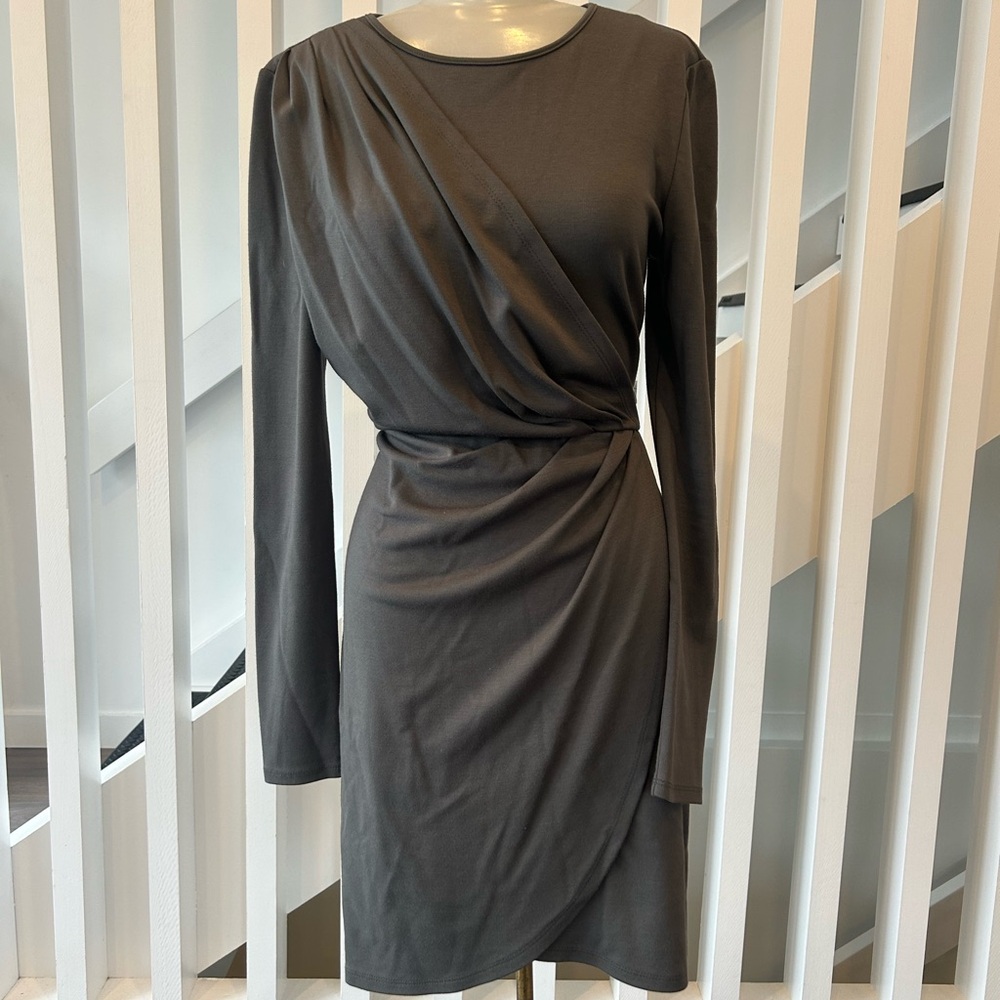 W118 by Walter Baker Gray Long Sleeve Dress